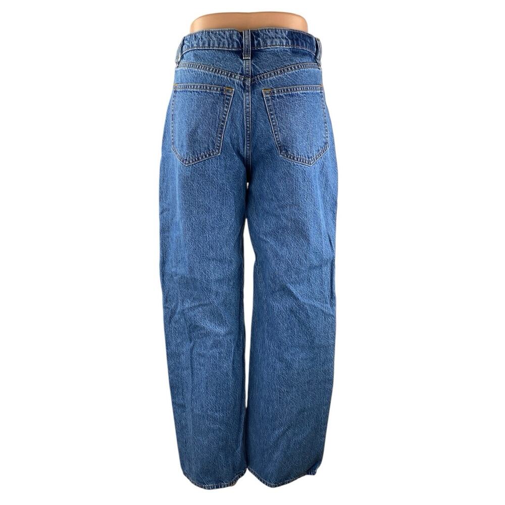 Abercrombie & Fitch The Loose Blue High Rise Wide Leg Baggy Denim Jeans Size 26 - Picture 3 of 5